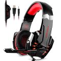Kotion Each G9000 Over-Ear Gaming Headset 3.5mm Games Headphone Earphone with Microphone - Red.