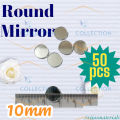 10mm (1cm) Round Shape Small Glass Mirror Pieces | Lippan Art, Embroidery, Jewellery Making, Mosaic Tiles & DIY Crafts.