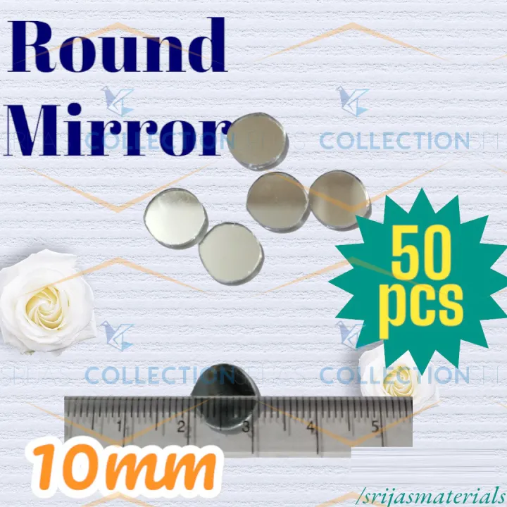 10mm%20(1cm)%20Round%20Shape%20Small%20Glass%20Mirror%20Pieces%20%7C%20Lippan%20Art,%20Embroidery,%20Jewellery%20Making,%20Mosaic%20Tiles%20&%20DIY%20Crafts%20-%20Image%207