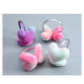 Plush Gradient Color Heart-Shaped Plush Earflap Earmuffs Stylish Gradient Color Soft Heart-Shaped Plush Earflap Earmuffs.