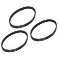 3 Pcs Vacuum Cleaner Belt Standard Rubber Vacuum Belt For Bissell ProHeat 2X. 