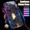 【Buried Buzie】You Are My Shine Lovers Couples Gift LED Light Glowing Luminous Phone Case for iPhone 11 12 13 14 15 X Xs Xr Mini Pro Max Plus. 