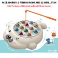 Cute Seal Fishing Plate Magnetic Fishing Toy without Battery Parent-child Interaction to Cultivate Hands-on Ability.