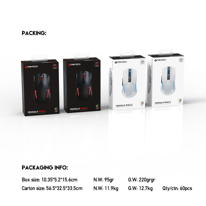 FANTECH%20WGC2%20VENOM%20II%202.4G%20Wireless%20Gaming%20Mouse%20Pixart%203212%202400DPI%20RGB%20Rechargeable%20Mouse%20Ergonomic%20Mice%20For%20Laptop%20PC%20BLACK%20-%20Image%209