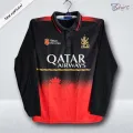 Royal Challengers Bangalore IPL Polo Cricket Jersey For Men - Long Sleeve Collar Polo - RCB Jersey 2026.