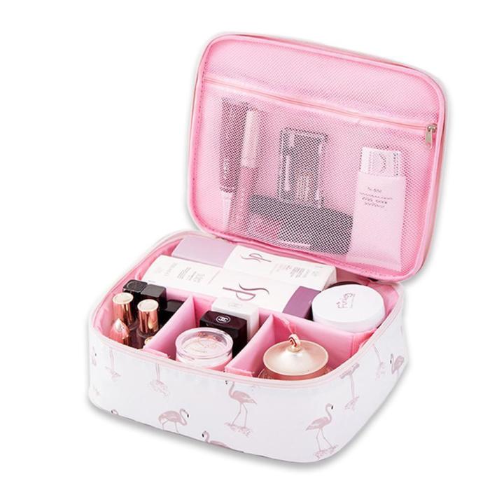 Portable Makeup Cosmetic Bag - Travel Makeup Storage Brush Bag Pouch