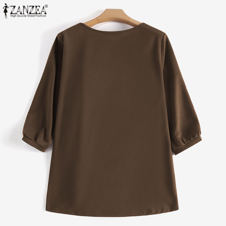 ZANZEA%20Women%20Office%20Ladies%20Work%20Solid%20Smoke%20Tops%20Elegant%20Commute%20Knitted%20Blouse%20#11%20-%20Image%207