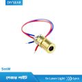650nm 6mm DC 5V 5mW Laser Dot Diode Module Red Copper Head. 