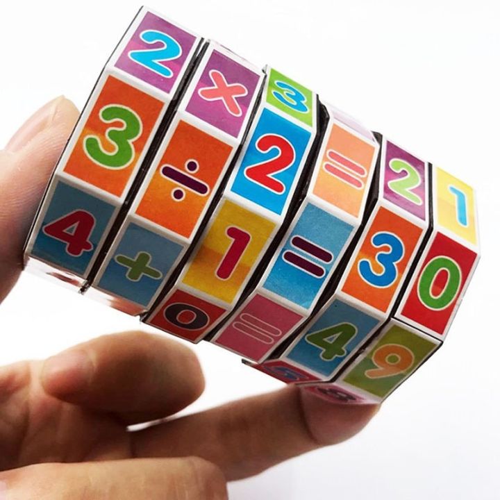 Children Montessori Games Mathematics Numbers Magic Cube Toy Puzzle ...