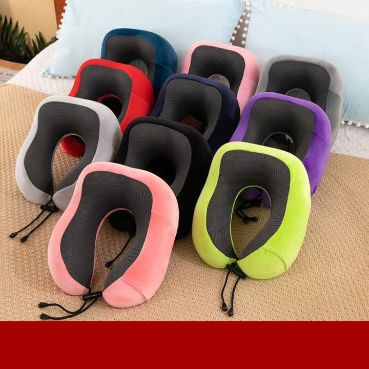 U Shaped Memory Foam Neck Pillows Soft Travel Pillow Massage Neck