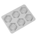 【Mary DAI Store】6-Grid Honeycomb Hexagon Soap Mold DIY Making Mould. 