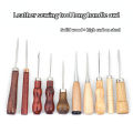 Sewing Tools Mending Shoes Long Handle Awl Diy Goods Making Straight Thread Eye Tools With Hooks. 
