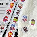 500SheetsAnime sticker Disney Spiderman Cartoon Stickers Pull Out Spiderman StIckers Cute Kawai Baby Boykids Toy christmars gift. 