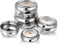 4 Pcs Stainless Steel Food Storage Containers With Steel Lid Set Grocery Container - Securely Store Your Food With This Stainless Steel Container Set. 