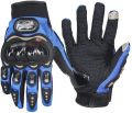 Pro Bike Leather Full Finger Hand Gloves  With Touch Screen For Bikers- Multi colors. 