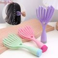 Portable Hair Rope Storage Integrated Comb/ Dedicated Hairdressing Hollowed Out Comb With Mirror/ High Skull Top Fluffy Styling Comb/ Wet And Dry Scalp Massage Comb. 