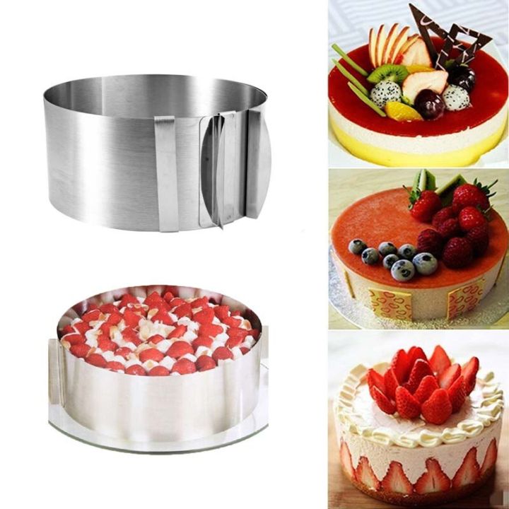 6-12%20Inch%20Adjustable%20Stainless%20Steel%20Dessert%20Cake%20Mold%20Circle%20Baking%20Round%20Mousse%20Ring%20Mould%20Kitchen%20Decorating%20Tool%20-%20Image%202