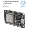 USB-C ESP32 Wroom CP2102 DEVELOPMENT BOARD 32BIT, 240MHZ Wireless WIFI + BLUETOOTH Module.
