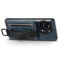 (New)For OnePlus 11 5G Suteni H13 Card Wallet Wrist Strap Holder PU Phone Case.