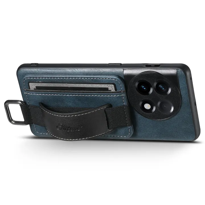 (New)For%20OnePlus%2011%205G%20Suteni%20H13%20Card%20Wallet%20Wrist%20Strap%20Holder%20PU%20Phone%20Case%20-%20Image%205