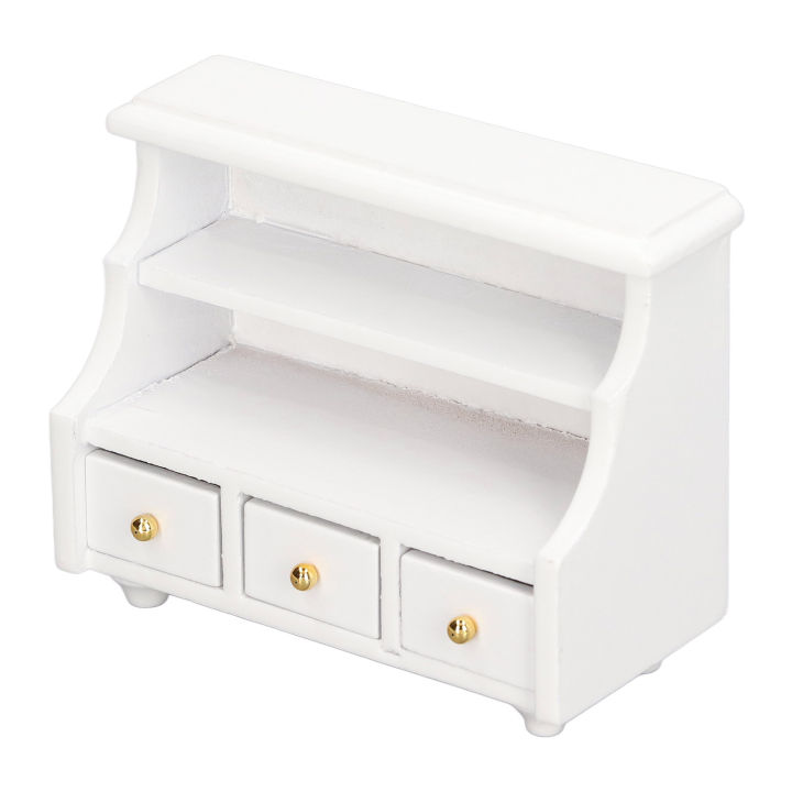 Mini%20Cabinet,%20Composite%20Wood%20Stylish%20Well%20Workmanship%20Gorgeous%20Doll%20House%20White%20Cabinet%20for%20Shower%20Room%20for%20Girls%20-%20Image%202