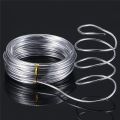 10/20M Silver Aluminum Craft Wire Versatile Bendable Metal Craft Wire For Making Dolls Skeleton DIY Jewelry Crafts 1/1.5/2mm. 