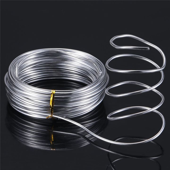 10/20M Silver Aluminum Craft Wire Versatile Bendable Metal Craft Wire For Making Dolls Skeleton DIY Jewelry Crafts 1/1.5/2mm