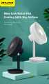 Awei F23 Mini Portable Fan 4 Speeds Low Noise Desktop Stable Cooling Fan 4000mAh Rechargeable Desk Fan. 