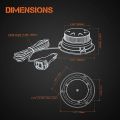 Amber Blue Red 24 LED Car Emergency Strobe Lights Vehicles Rooftop Flashing Warning Beacon Light Mini Safety signal lamp 12V/24V. 