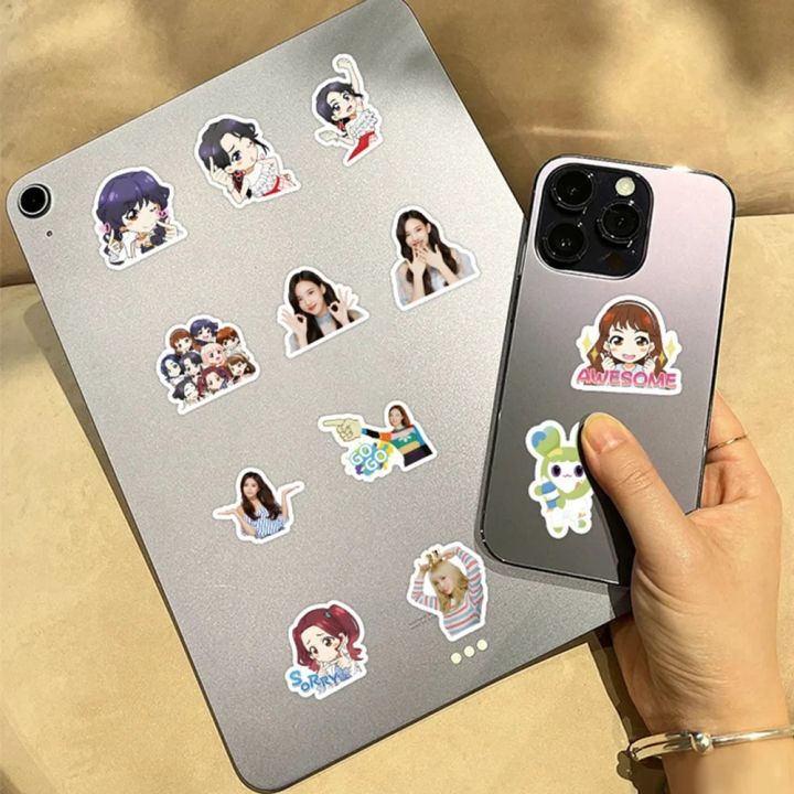 60Pcs/Set%20KPOP%20TWICE%20LOVELYS%20Cartoon%20Figure%20Cute%20Waterproof%20Stickers%20Nayeon%20Chaeyoung%20Mina%20Hand%20Account%20Cup%20Phone%20DIY%20Decals%20-%20Image%206