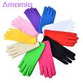 Amamia Satin Elastic Gloves Breathable Milk Silk Satin Stretch Gloves. 