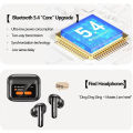 Awei T56 ANC TWS Earphone With Touch LED Screen V5.4 Wireless Bluetooth Earbuds. 