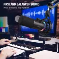 Fifine K658 USB RGB Microphone for PC/Mac/Mobile (Official Product). 