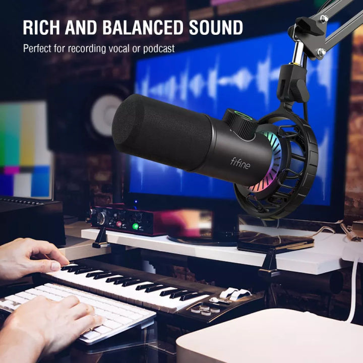 Fifine%20K658%20USB%20RGB%20Dynamic%20Microphone%20for%20PC/Mac/Mobile%20(Official%20Product)%20-%20Image%208