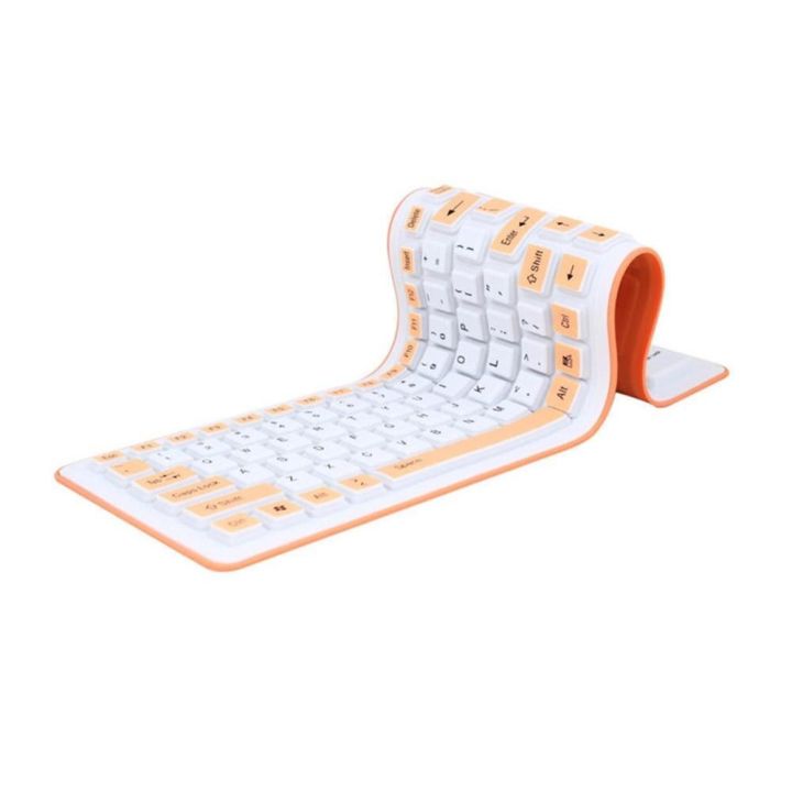 Temporary Keyboard 【Must-Have Gadgets】 Portable silent foldable keyboard flexible soft ...
