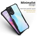 OPPO A78 5G Transparent Black Silicone Back Cover Protective Case. 