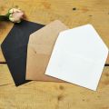 20PCS Classical Kraft Blank Mini Paper Window Envelopes Wedding Invitation Envelope Gift Envelope(Brown). 