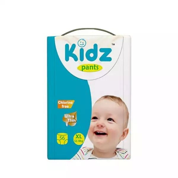 Kidz Baby Diaper Pant XL (12-18)kg 56 Pcs, Made in Germany