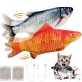New Dancing Waggling Simulation Fish Interactive Pet Toy Cat Toys Floppy Fish. 