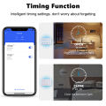 ROVF Tuya Wifi Smart Light Switch 8 Gang Wall Switches Power Monitor App Control Timer work for Google Home Alexa Voice Commands. 