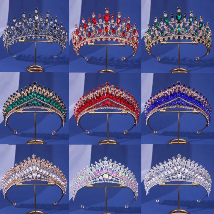 Bridal Crown Headwear Baroque Vintage Princess Queen Crystal Tiara For Women Wedding Crown Hair Dress Accessories Jewelry