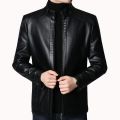 Men Brand Jacket New Spring Autumn Solid Color Fall Soft Leather Jackets Male Fashion Thin Long Sleeves Zipper Coat Clothing.