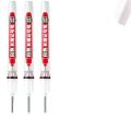 Genvana White Hatching Pen Carpenter Pencil Erasable Drawing Pen White Pen Easy to Wipe Water-Based Marking Pen Long-Headed Pen.