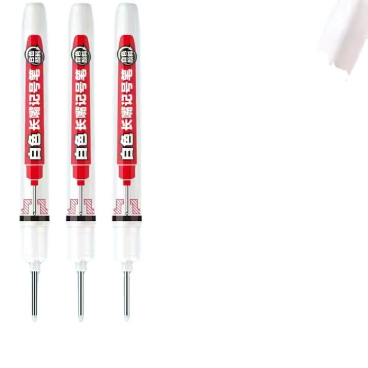 Genvana%20White%20Hatching%20Pen%20Carpenter%20Pencil%20Erasable%20Drawing%20Pen%20White%20Pen%20Easy%20to%20Wipe%20Water-Based%20Marking%20Pen%20Long-Headed%20Pen%20-%20Image%205