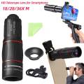 【Best value】 18/28/36X HD Camera Lens Clip-On Zoom Phone Camera Telephoto Lens Optical Lens for Camping Sports.