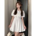 Sweet and Spicy Shirt Dress Women's Design Sense Niche Summer Korean Chic Short Skirt Spaghetti Straps Outerwear Two-Piece Set Fashion Suit. 