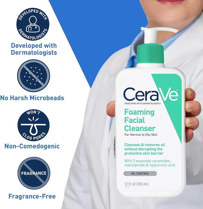 CeraVe%20Foaming%20Facial%20Cleanser%20For%20Normal%20To%20Oily%20Skin%20355ml%20-%20Image%202