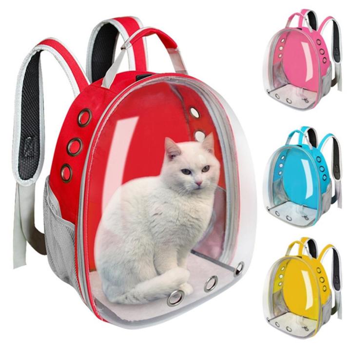 Cat and Dog Transparent Space Capsule Breathable Shoulder Bag Outside  Travel Portable Carry Pet Backpack