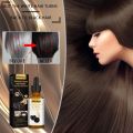 10PCS Gray White Hair Treatment Serum Liquid White To Black Natural Color Repair Nourish Product Anti Loss Hair Care Men Women. 