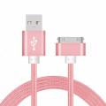 1M USB Cable for iPhone 4 4s iPad 2 3 iPod 30 Pin Metal Plug Charger Sync Cable for iPhone 4 4S Nylon Wire Braided Charging Download Data Cable 3.3 Feet 1 Meter by Metoke - intl.